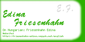 edina friesenhahn business card